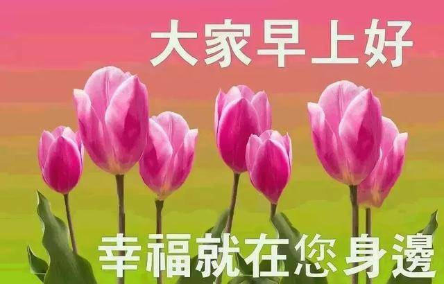 最新早上好温馨祝福